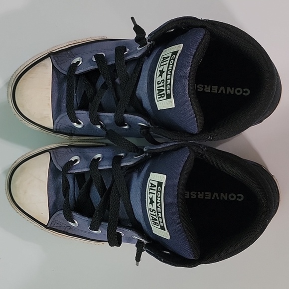 Boys Converse Chuck Taylor All Star Axel Slip-Ons, Blue/Black, Size 3, Pre-owned - Picture 2 of 13